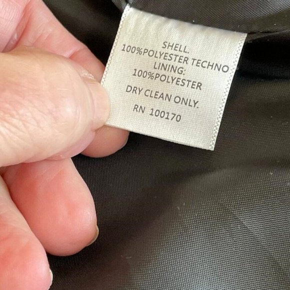NEW Cynthia Rowley Black Fully Lined Lightweight Poliester Techno Jacket Size LP - Picture 4 of 5
